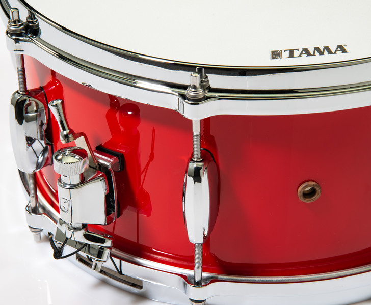 Tama Star Walnut 6.5x14 Snare - Solid Candy Red