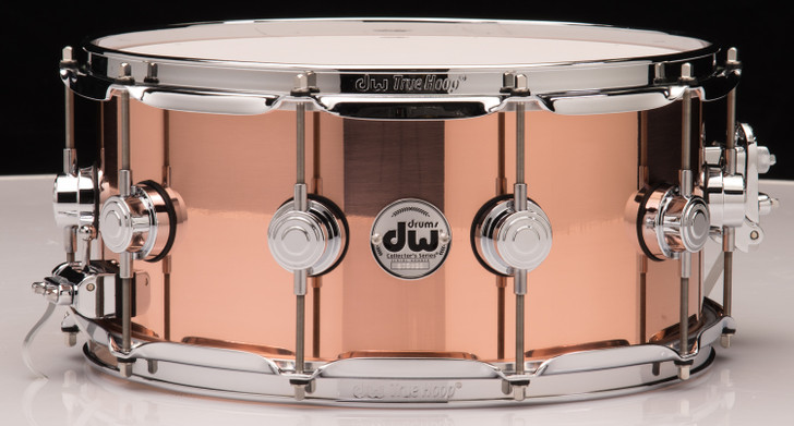 DW Collector's Series Polished Copper 6.5x14 Snare Drum