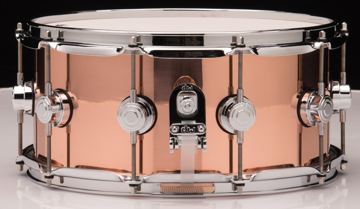 DW Collector's Series Polished Copper 6.5x14 Snare Drum
