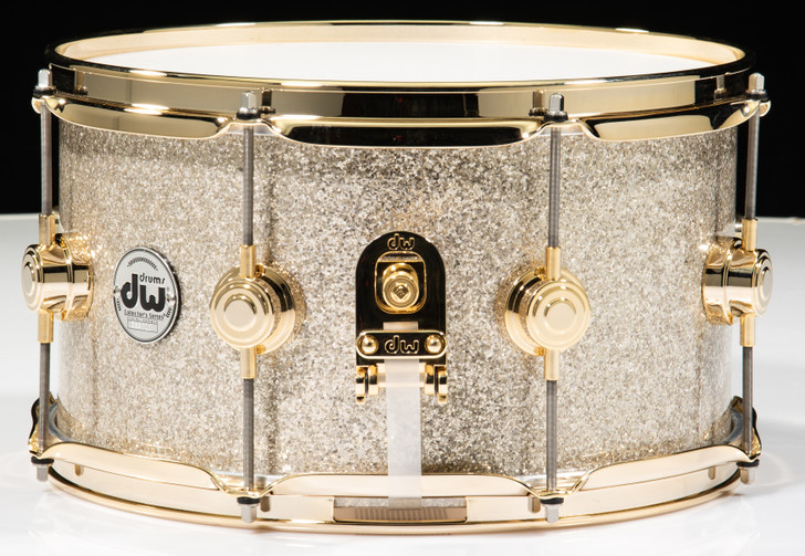 DW Collector's Snare 7x13 - Broken Glass w/Gold Hardware