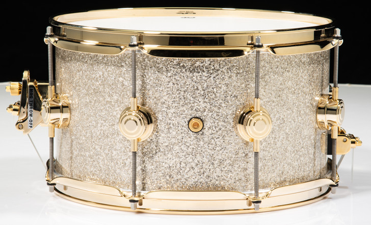 DW Collector's Snare 7x13 - Broken Glass w/Gold Hardware