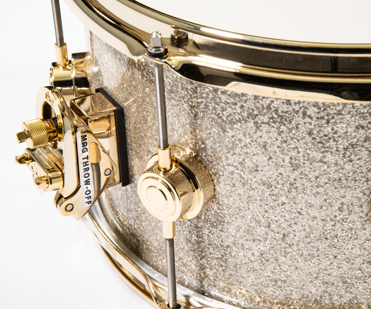 DW Collector's Snare 7x13 - Broken Glass w/Gold Hardware