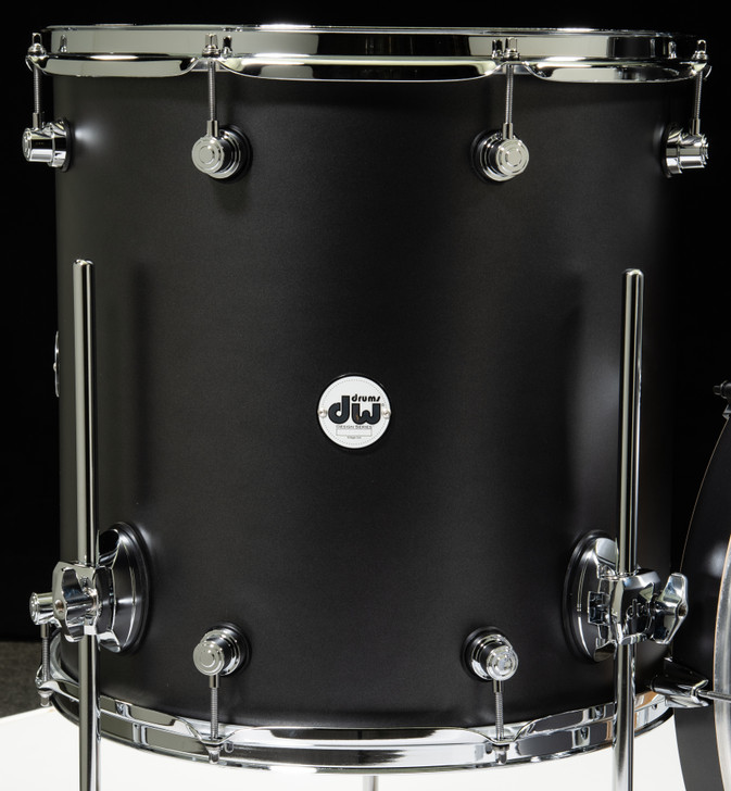 DW Design Series 3pc Drum Set 13/16/22 - Iron Satin Metallic