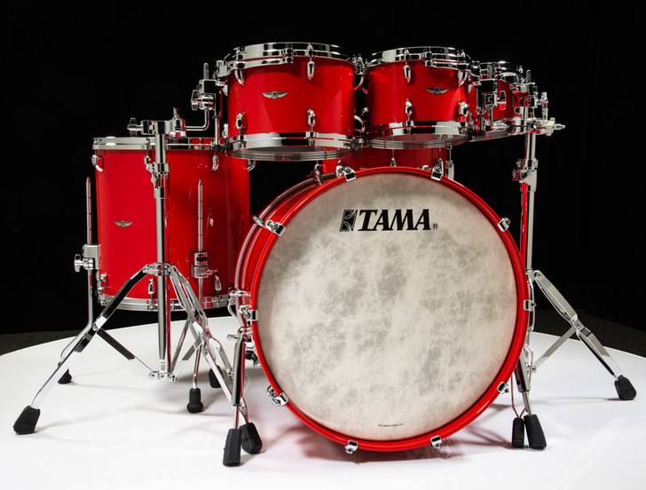 Tama Star Walnut 6pc Solid Candy Red Shell Pack 8/10/12/16/22/14SD