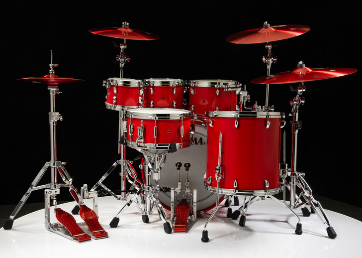 Tama Star Walnut 6pc Solid Candy Red Shell Pack 8/10/12/16/22/14SD