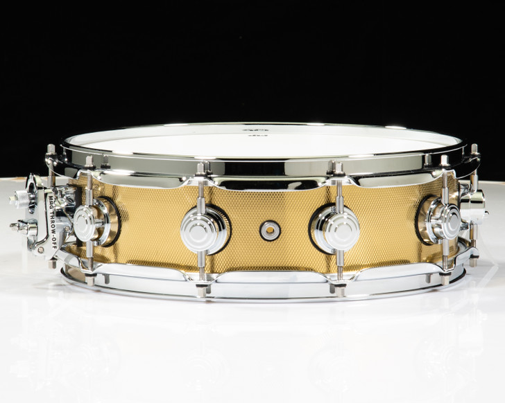 DW Collector's Knurled Brass 4x14 Snare Drum