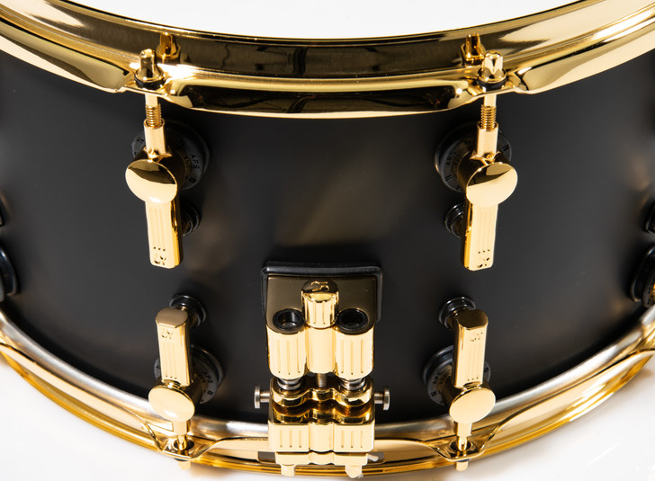 Sonor SQ2 14x8 Birch Snare Drum w/ Gold HW - Dark Satin