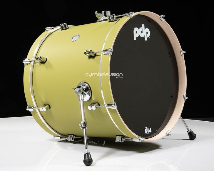 PDP Concept Maple 18x22 Bass Drum - Satin Olive