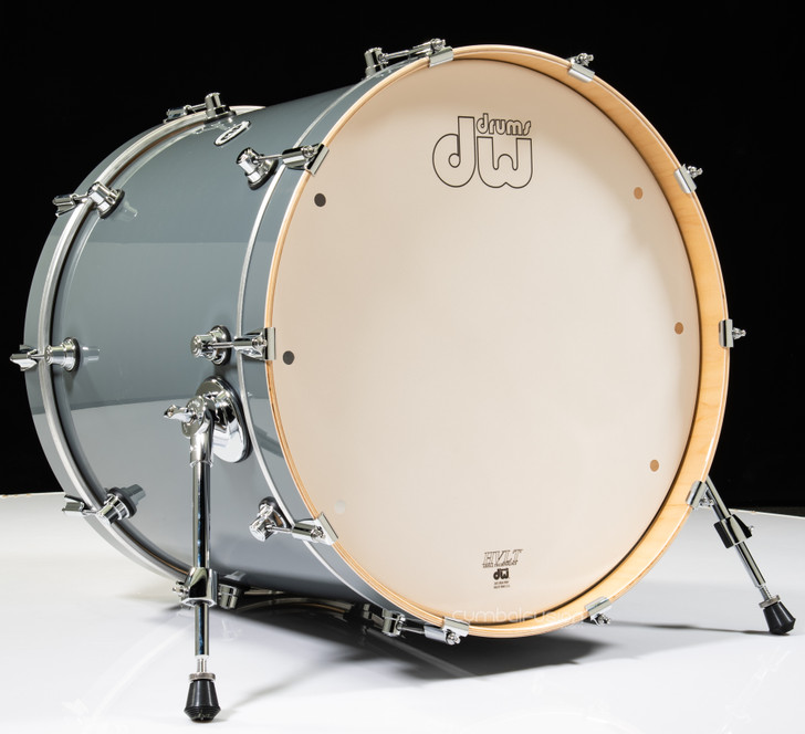 DW Design Series 18x22 Bass Drum - Steel Gray