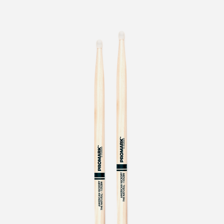 Promark Hickory 2B "The Natural" Nylon Tip Drumsticks - TXR2BN