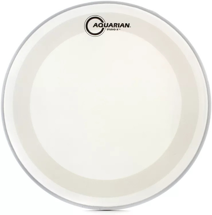 Aquarian Studio-X White Texture Coated Drumhead with X Ring - 12"