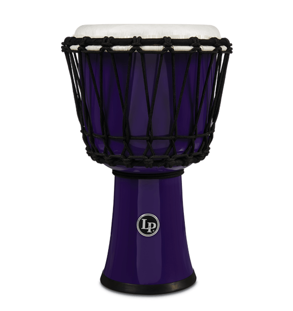 LP World 7 in. Rope Circle Djembe - Purple