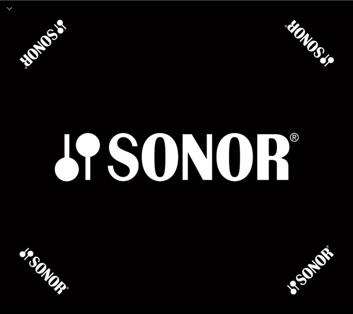 Sonor Black Drum Rug Carpet 71" x 63"