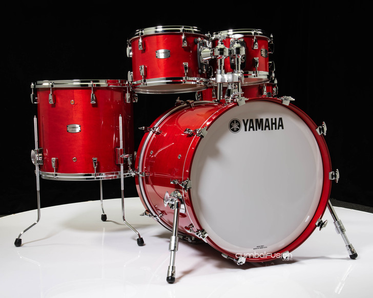 Yamaha Absolute Hybrid Maple 5pc 10/12/16/22/14SD Red Autumn