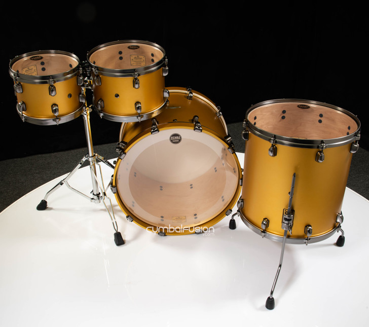 Tama Starclassic Maple 4pc Shell Pack  - Satin Aztec Gold Metallic MA42TZUSSAM
