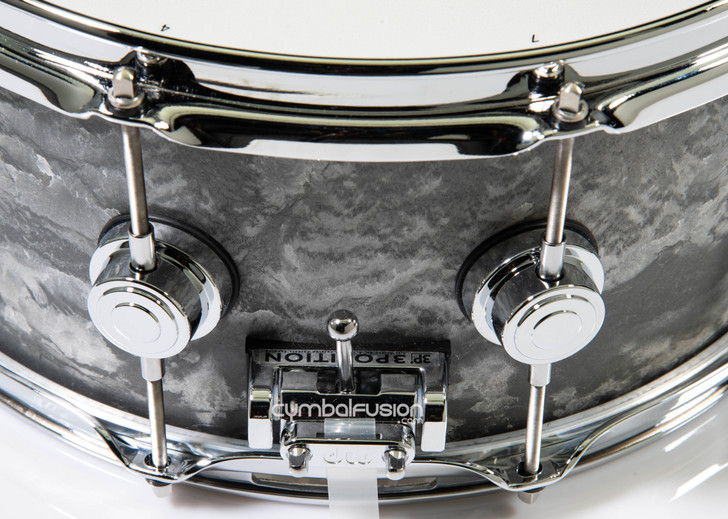 DW Collector's Series Concrete 6.5x14 Snare Drum Chrome Hardware