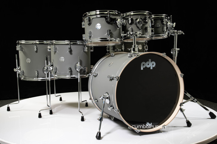 PDP Concept Maple 7pc Shell Pack - Satin Pewter