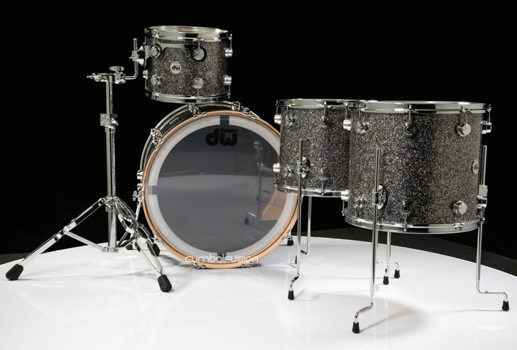 DW Collector's 4pc Maple Shell Pack - Black Galaxy 12/14/16/24