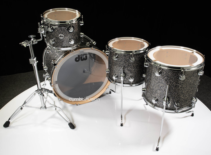 DW Collector's 4pc Maple Shell Pack - Black Galaxy 12/14/16/24
