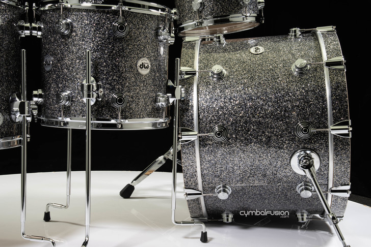 DW Collector's 4pc Maple Shell Pack - Black Galaxy 12/14/16/24