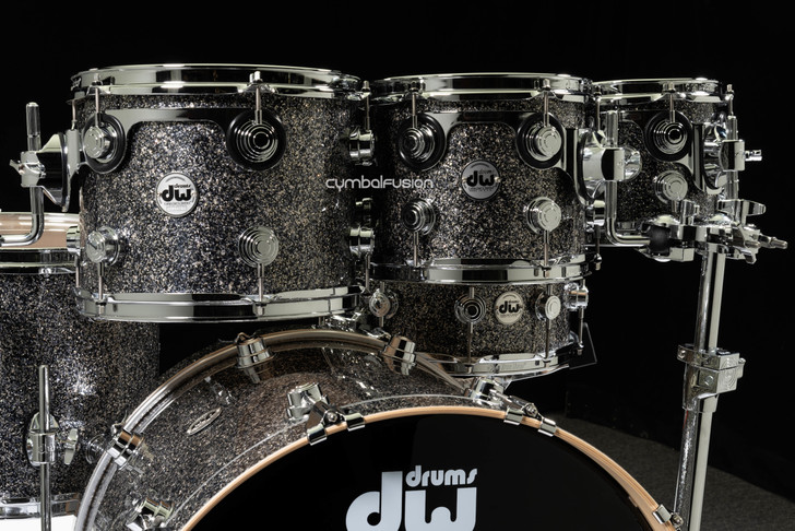 DW Collector's 7pc Maple Shell Pack - Black Galaxy 8/10/12/14/16/22/14SD