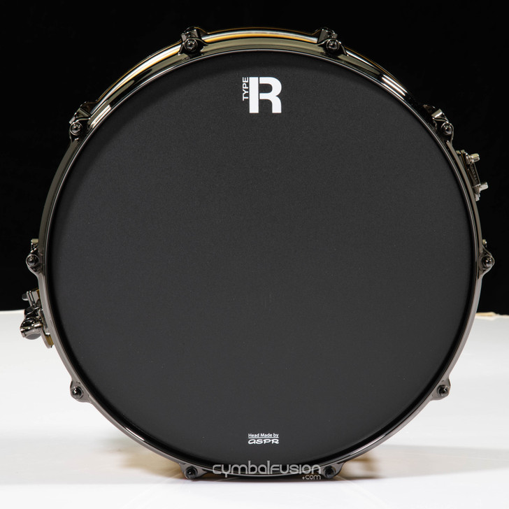 Canopus Type R Bullet Maple Gold Metallic Snare w/Black Nickel