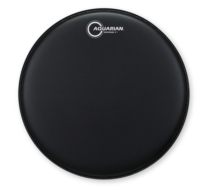 Aquarian Response 2 Black Texture Coated 14" Double Ply Drum Head