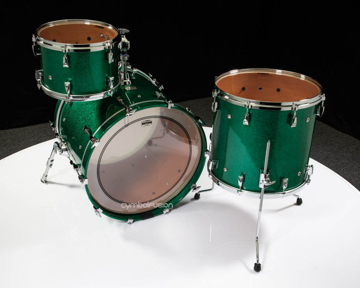 Yamaha Absolute Hybrid Maple Jade Green Sparkle- 12x8, 16x15, 22x18
