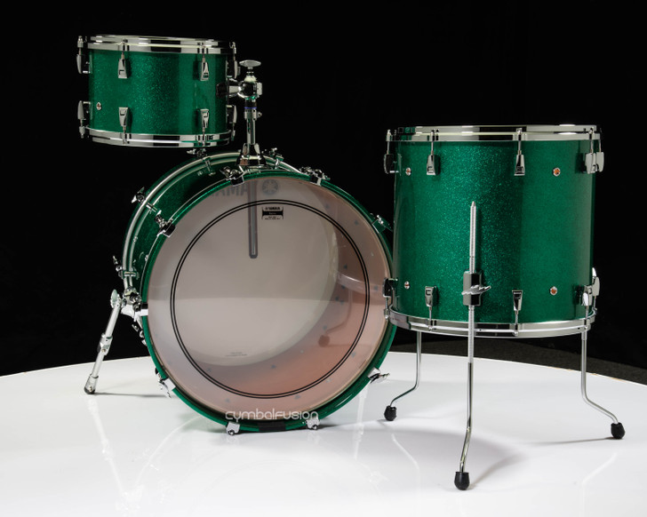 Yamaha Absolute Hybrid Maple Jade Green Sparkle- 12x8, 16x15, 22x18