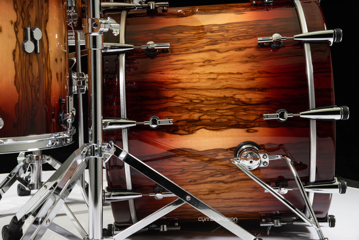 Sonor SQ2 5pc Beech Kit - African Marble with Red Candy Burst