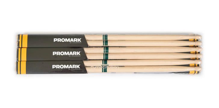 Promark Hickory 747 "The Natural" Wood Tip 6-pack