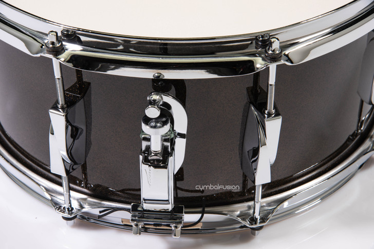 Canopus Yaiba 6.5x14 Birch Snare Drum - Ice Black Sparkle