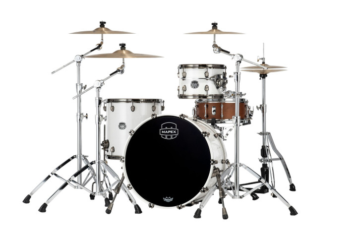 Mapex Saturn Evolution Hybrid Organic 3pc Rock Kit - Polar White