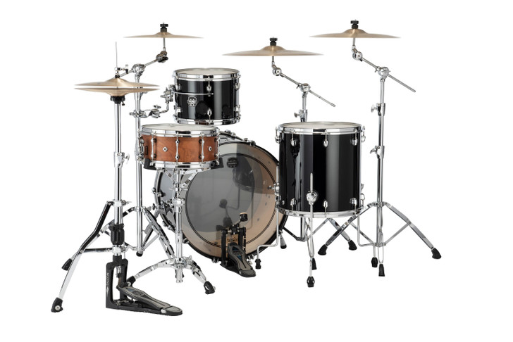 Mapex Saturn Evolution Hybrid Powerhouse 3pc Rock Kit - Piano Black