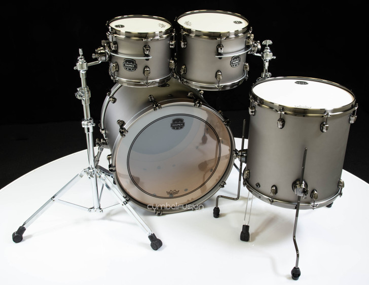 Mapex Saturn Evolution Birch/Walnut 4pc Classic Kit - Gun Metal Gray