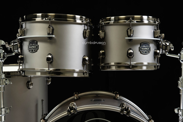 Mapex Saturn Evolution Birch/Walnut 4pc Classic Kit - Gun Metal Gray