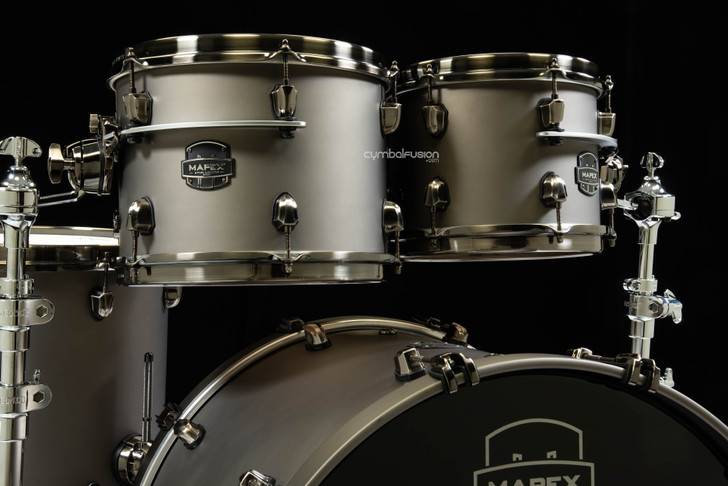 Mapex Saturn Evolution Maple/Walnut 5pc Workhorse Kit - Gun Metal Gray