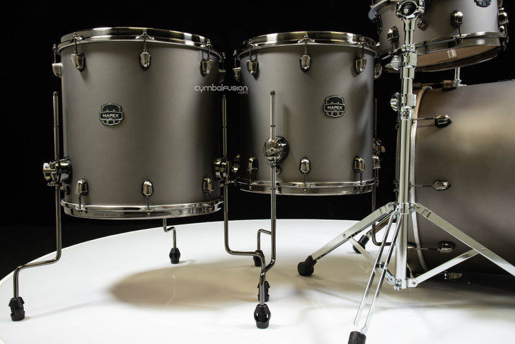 Mapex Saturn Evolution Maple/Walnut 5pc Workhorse Kit - Gun Metal Gray