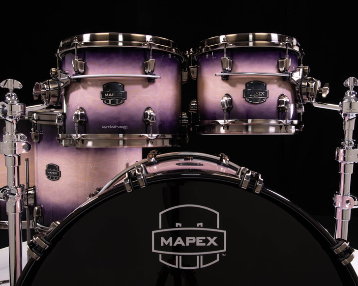 Mapex Saturn Evolution Birch/Walnut 5pc Workhorse Kit - Exotic Violet Burst
