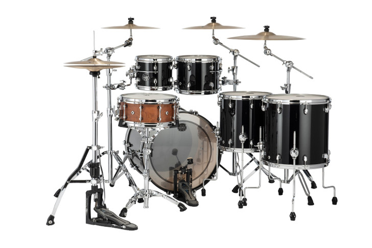 Mapex Saturn Evolution Birch/Walnut 5pc Workhorse Kit - Piano Black