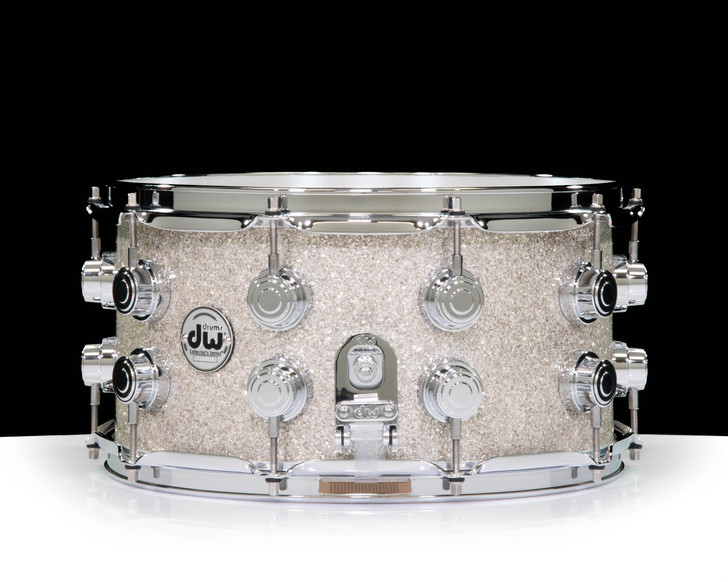 DW Collector's Series 7x14 VLT Snare Broken Glass Double Row Lugs