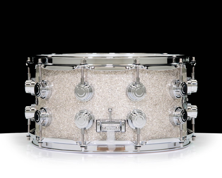 DW Collector's Series 7x14 VLT Snare Broken Glass Double Row Lugs