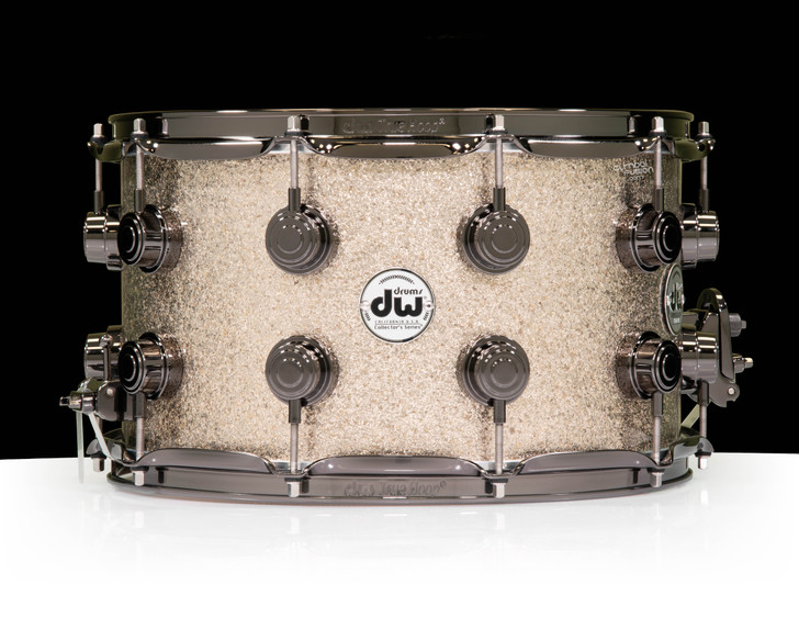 DW Collector's 8x14 VLT Snare -Nickel Sparkle w/ Black Nickel HW