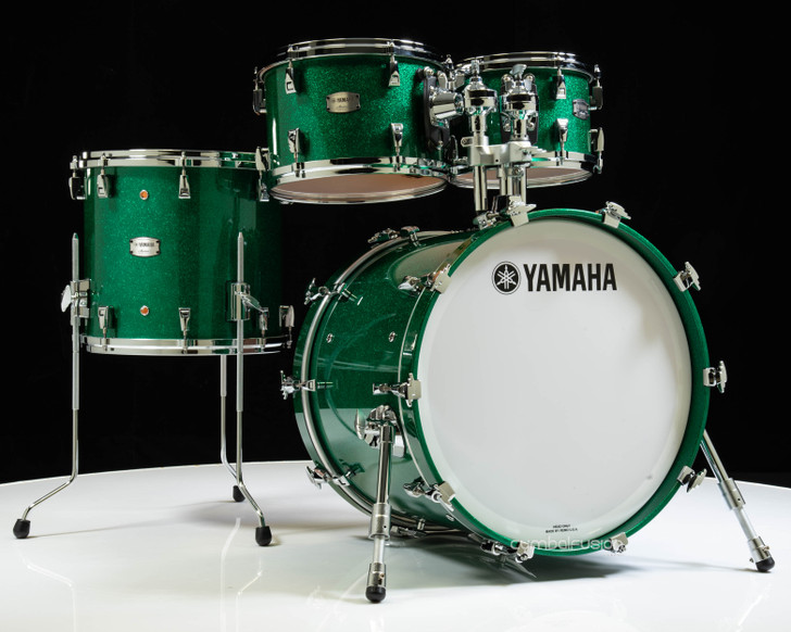 Yamaha Absolute Hybrid Maple 4pc  Jade Green Sparkle w/20" Bass