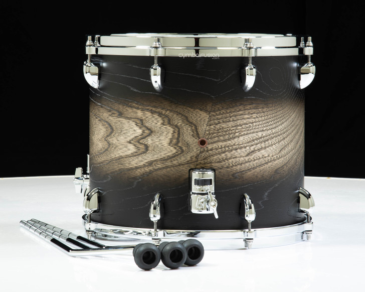 Tama Star Walnut 12x14 FT - Satin Black Japanese Sen Burst Open Box