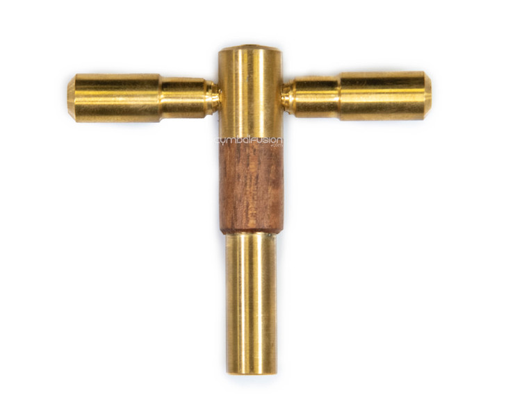 Cherry Hill Custom Drums Brass with Texas Pecan Drum Key