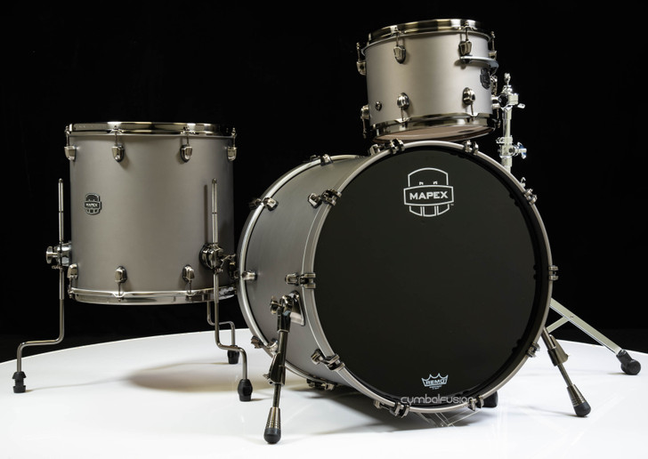 Mapex Saturn Evolution Birch/Walnut 3pc Kit - Gun Metal Gray