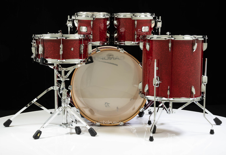Canopus Yaiba II Birch 5pc Groove Kit - Dark Red Sparkle