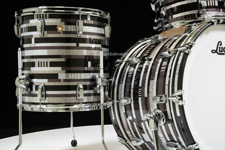 Ludwig Classic Maple FAB 3pc Kit 13/16/22 - Digital Sparkle