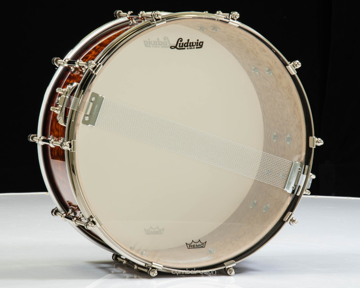 Ludwig Aged Exotic Tamo Ash 6.5x14 Snare Drum - Cherry Caramel